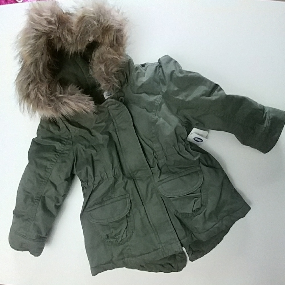 Toddler Faux Fur Hooded Jacket
